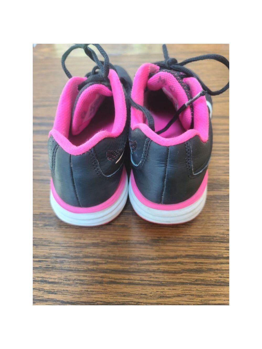 Nike Tri Fusion Run Sneakers Black Pink White Size 6.5 - Picture 6 of 7